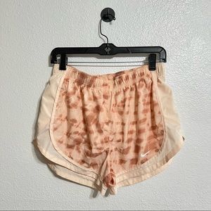Nike Pink Tie Dye Dri Fit Running Shorts